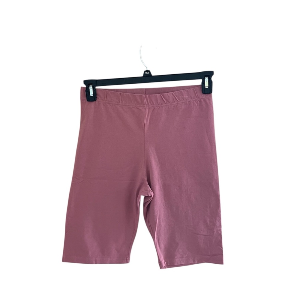 ▫️OUTRAGEOUS FORTUNE: Women’s M/L, pink long biker shorts, stretchy preowned▫️